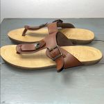 blowfish Brown Buckle Faux Leather Thong Sandals. size61/2. ordr167 Photo 2