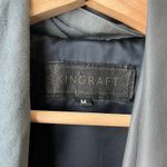 Skingraft Leather Jacket Gray Belted Long Sleeve Leather Wrap Jacket Size M Size M Photo 4