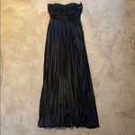 Speechless  Strapless 3D Floral Top Pleated Maxi Dress Black Gown Size 11 Photo 10