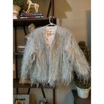 The Sleeper Disco Fringed Metallic Jacket Silver Womens Size XXS/XS Photo 5