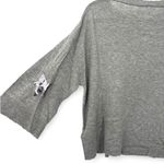 Zadig & Voltaire zadig voltaire XS Pure Cashmere Sweater Knit Metallic Silver Star Elbows Knit Photo 2