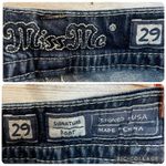 Miss Me  Womens 29 Jeans Signature Boot‎ Cut Denim Studded Embroidery Rhinestone Photo 3