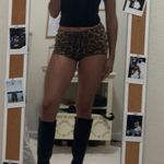 Leopard sequin shorts Brown Size XS Photo 1
