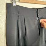 Halara NWT High Waisted Zipper Pocket Shirred Straight Leg Work Pants black L Photo 5