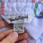 Diane Von Furstenberg  Women's Colorful Striped Button Down Shirt Size S Photo 4