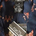 Rue 21 Sheer Blue floral print Tunic Dress size Small NEW Photo 7