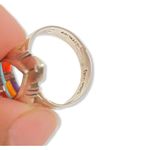 Sterling Silver Vintage Philippines  Turquoise Inlay Ring Women’s Sz 6 Photo 4