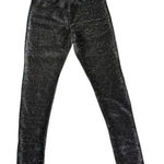 Urban Outfitters black metallic sparkly skinny leggings Small Photo 0