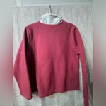Te Verde Womens NWOT Hot Pink & White Fleece Zip Up Size Medium Photo 2