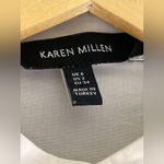 Karen Millen  Ruffle Gold stars ⭐️ Embroidered Button Down Shirt Photo 8