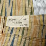 Loft High Rise Patterned Jeans - Multicolor Sz 10 Zig Zag Art Academia Pastel Goth Photo 4