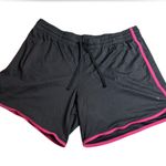 Danskin Gray Athletic Shorts with Pink Trim | Size XL Photo 1