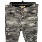 Democracy  “AB” Technology Pants Sz 8‎ Green Gray Camo Skinny Slimming Stretch Photo 1