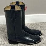 Tony Lama  Roper Boots Womens 4.5 B Blue Gray Model 7502 All Leather Inner Upper Photo 0