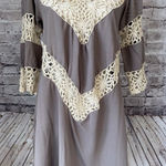 Umgee ‎ Dress Coverup Crochet Brown Boho Size M Photo 0