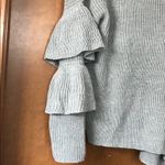 RD Style  ruffled tier bell sleeves open Grey cardigan XS but run large Photo 6