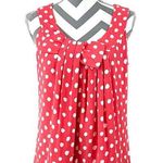 Kate Spade Coral Polka Dot Top w/ Bow Detail - Size S Photo 0