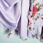 Anthropologie All In Favor Isabella Purple Floral Wrap Mini Dress Photo 6