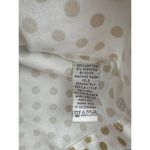 Joan Rivers  Womens Polka Dot Sleeveless Top Small White & Beige Photo 2