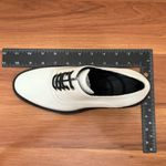 Acne Studios  White Leather Derby Oxford Lace Up Chunky Heels Shoes Size 37 Photo 10