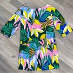 Boden Laurie Linen Tunic Dress Plum Blossom Tropical 4P Multi Color Pink Photo 11