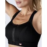 SHEFIT NWT Ultimate Sports Bra Black Front Zip Adjustable Straps Racerback Sz M Size M Photo 1