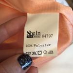 SheIn White & Coral Pleated Maxi Dress NWOT Photo 5