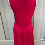 Talbots  Petites Red Pleated Sleeveless A-line Dress Photo 1