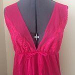 Vintage 80s Red Sleep Gown Size M Photo 1