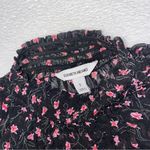 Elizabeth and James Women’s  Long Sleeve Floral Sheer Smocked Top size Small Photo 4