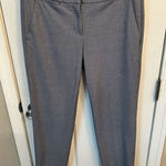 Loft long dress pants size 4 Marissa cut blue and white dress pants work pants Photo 0
