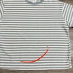 THINGS BETWEEN Striped Tee Green/White Size L Boxy Oversized Short Sleeves Green Size L Photo 9