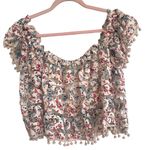 Tularosa Revolve Amelia Ruffle Lace Multicolor Top Blouse Size Small Photo 0