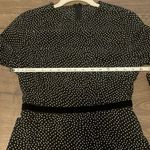 NWT Lulu’s Black and White Polka Dot Long Sleeve Ruffle Dress, Size Small Photo 3