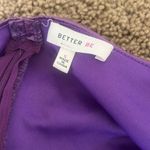 Better Be Purple Satin Crop Top Photo 2
