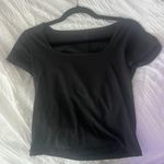 Brandy Melville Black Square Neck Top Photo 0