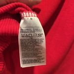 Old Navy  Women’s Red Ribbed Knit Long Sleeve Shirt Size Medium Photo 5