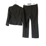 Anne Klein  Women's Pinstripe Suit Blazer Pants Set Size 10 Black Professional Photo 4