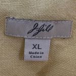 J.Jill  Yellow Linen Lagenlook Button Jacket Size XL Photo 4
