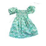 Hill House Home The Nap Dress Floral Puff Sleeve Smocked Square Neck M Blue Size M Photo 6