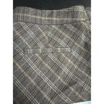 Nine West Plaid A-Line Skirt Brown Check Wool Blend Preppy Office Wear sz 10 Photo 7