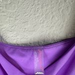 Free People 💜 by FP Movement Time Out Purple Crop Tank Top with Ruffle Straps Photo 5