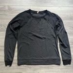 Lucy Quilted Charcoal Gray Activewear Athletic Yoga Sweatshirt Size M Size M Photo 0