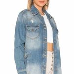 Free People MOONCHILD SHIRT DENIM 100% Cotton Jacket sz M Photo 0
