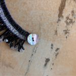 Beaded Cleopatra Chocker Necklace Set Purple Photo 2