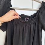 Superdry  Women's Black Vintage Ruffle Off Shoulder Casual Sundress, Size 10, EUC Photo 4