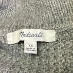 Madewell  Gray Wool Waffle Knit Collar Long Sleeve Pullover Henley Sweater Top XS Photo 2