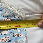 Ekouaer NWT Sleep Dress Chemise Slip Womens Nightgown V Neck Stretch Blue Roses Photo 4