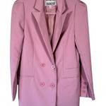 Walter Baker  Pink Double Breasted Blazer Jacket Womens S Preppy Classic Academia Photo 0