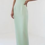Amanda Uprichard  Marbella Maxi Dress, Hypermint, Large Photo 3